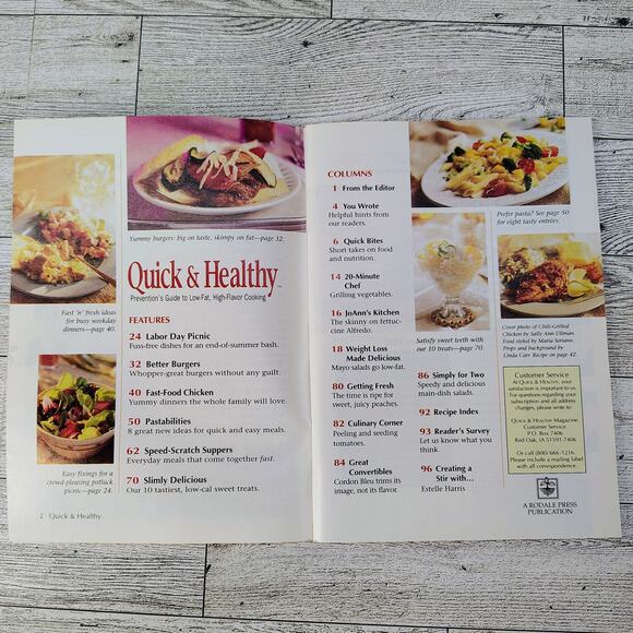 Quick & Healthy 33 Speedy Weekday Meals Cookbook booklet 1996 October VERY GOOD - Picture 9 of 14